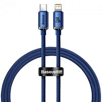 USB кабель Type-C to Lightning 120cm Baseus Crystal Shine 20W blue