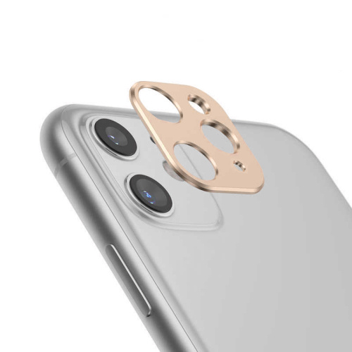 Накладка захисна металл для камерина iPhone 11 Pro Max/11 Pro gold - UkrApple
