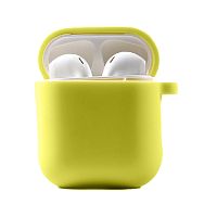 Чехол для AirPods/AirPods 2 Silicone case Full Yellow