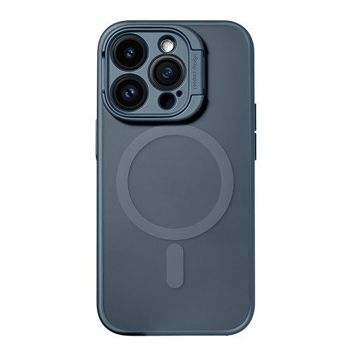 Чохол iPhone 15 Pro Stand Camera with MagSafe dark blue  - UkrApple