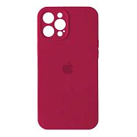 Чохол накладка iPhone 13 Pro Max Silicone Case Full Camera Rose red