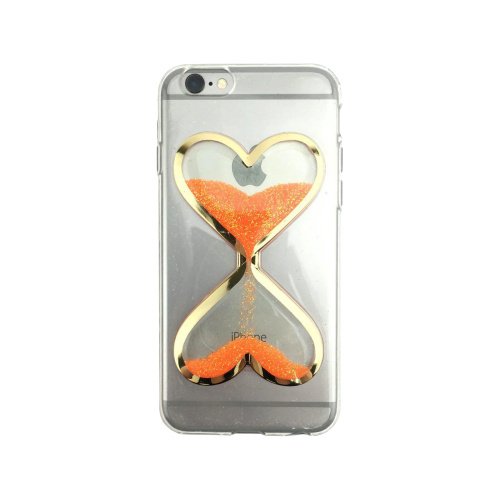 Чехол накладка xCase на iPhone 6/6s песочные часы оранжевые - UkrApple
