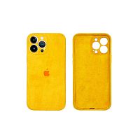 Чохол для iPhone 13 Pro Max Alcantara Full Camera Yellow