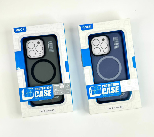 Чохол iPhone 15 Pro Max Rock Shield Double with Magnetic blue: фото 2 - UkrApple