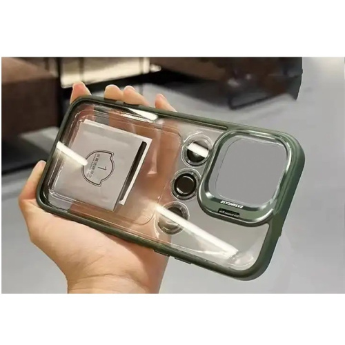 Чохол iPhone 15 Pro Crystal Stand Camera green  - UkrApple