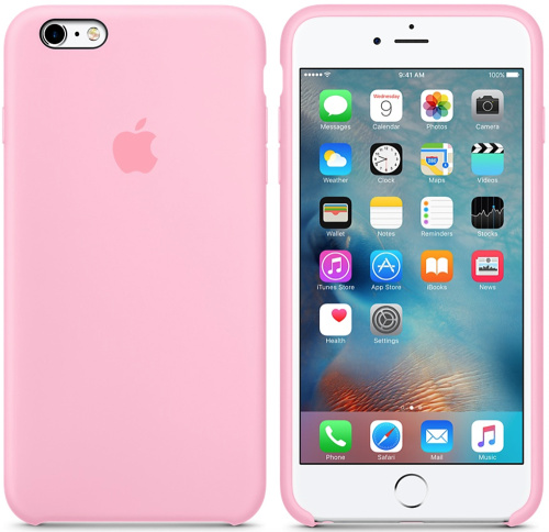 Чехол накладка xCase на iPhone 6/6s Silicone Case розовый(24): фото 2 - UkrApple