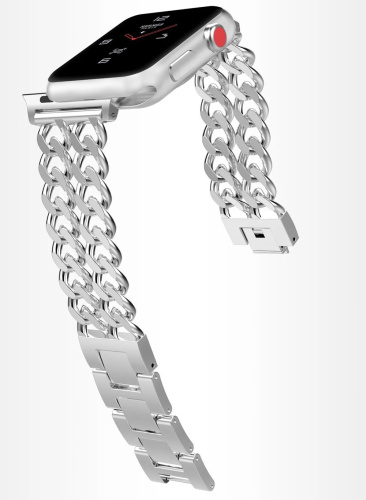 Ремінець xCase для Apple watch 42/44/45/49 mm Chanell NEW Silver: фото 6 - UkrApple