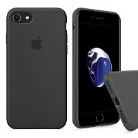 Чехол накладка xCase для iPhone 7/8/SE 2020 Silicone Case Full темно-серый