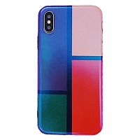 Чехол накладка xCase на iPhone 7/8/SE 2020 разноцветная геометрия   