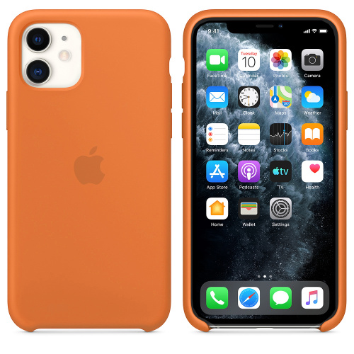 Чохол накладка xCase для iPhone 12 Pro Max Silicone Case papaya: фото 2 - UkrApple