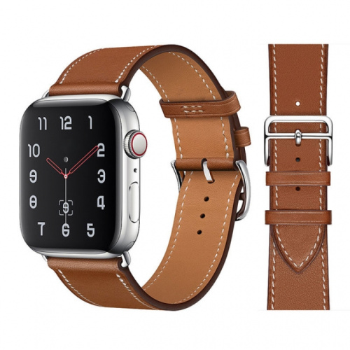 Ремінець xCase для Apple watch 42/44/45/49 mm Hermes New Leather brown - UkrApple