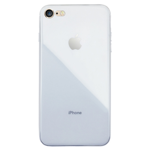 Чехол накладка xCase на iPhone 6/6s Glass Silicone Case Logo white - UkrApple