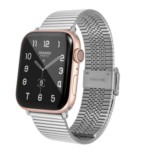 Ремінець xCase для Apple watch 42/44/45/49 mm Metall new steel silver - UkrApple
