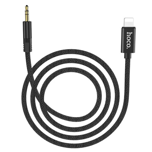 Перехідник Hoco Lightning to 3.5mm Adapter Cable UAP13 black - UkrApple