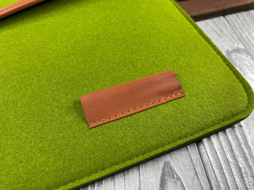 Папка конверт для MacBook Felt sleeve New 12'' green : фото 9 - UkrApple