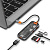 Перехідник adapter USB-C Hub Cyver 5in1Wiwu CB005 gray: фото 5 - UkrApple