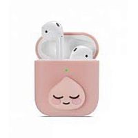 Чохол для AirPods silicone case Happy drop pink