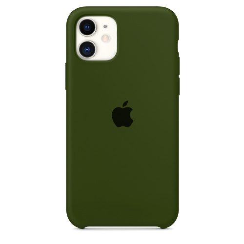 Чохол накладка xCase для iPhone 12 Pro Max Silicone Case olive - UkrApple