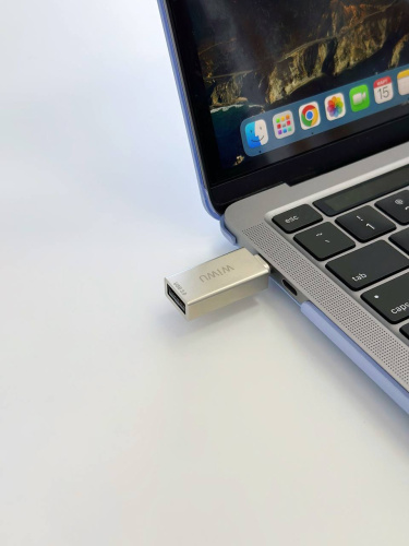 Перехідник adapter USB-C Hub Wiwu T02 silver: фото 8 - UkrApple