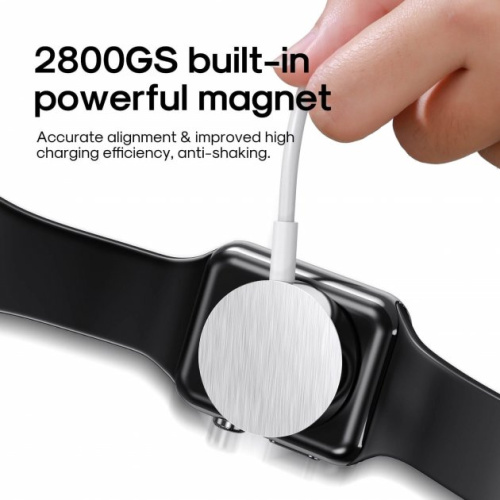 Мережева зарядка Apple Watch Joyroom S-IW001S 1.2m USB white: фото 3 - UkrApple