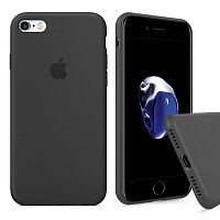 Чехол накладка xCase для iPhone 6/6s Silicone Case Full темно-серый