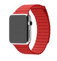 Ремінець xCase для Apple watch 42/44/45/49 mm Leather Loop Red