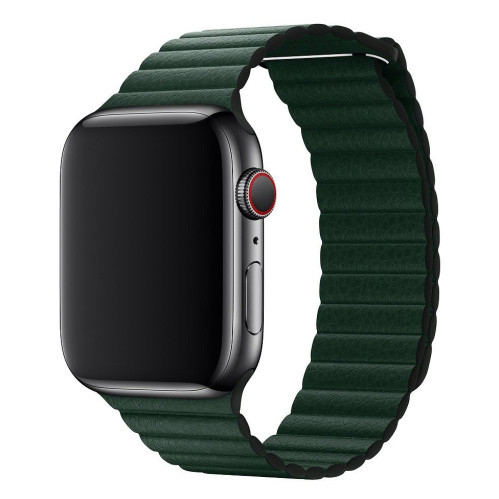 Ремінець xCase для Apple watch 42/44/45/49 mm Leather Loop Green - UkrApple