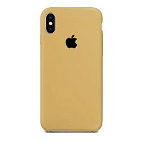 Чехол накладка xCase для iPhone XS Max Silicone Case gold