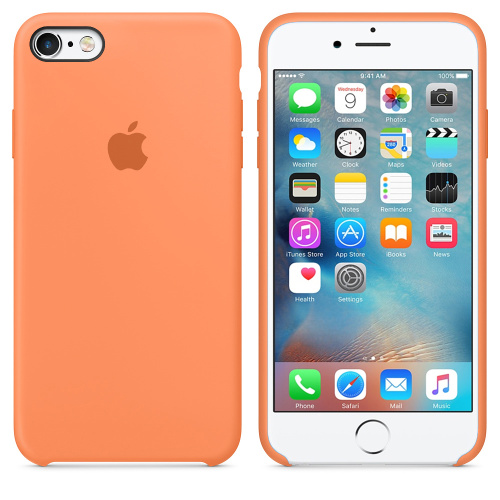 Чехол накладка xCase на iPhone 6 Plus/6s Plus Silicone Case papaya: фото 2 - UkrApple