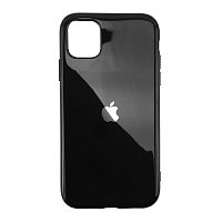 Чохол накладка xCase на iPhone 11 Glass Silicone Case Logo black