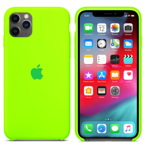 Чохол накладка xCase для iPhone 11 Pro Silicone Case party green: фото 2 - UkrApple