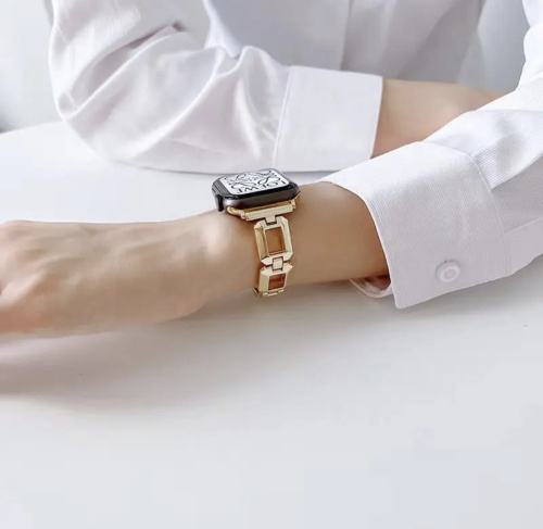Ремінець для Apple Watch 38/40/41 mm Fashion coarse weaving rose gold: фото 11 - UkrApple