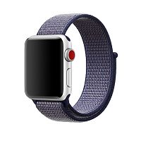 Ремінець xCase для Apple Watch 42/44/45/49 mm Nylon Sport Loop Indigo purple
