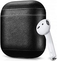 Чехол для AirPods/AirPods 2 Leather case cover Black