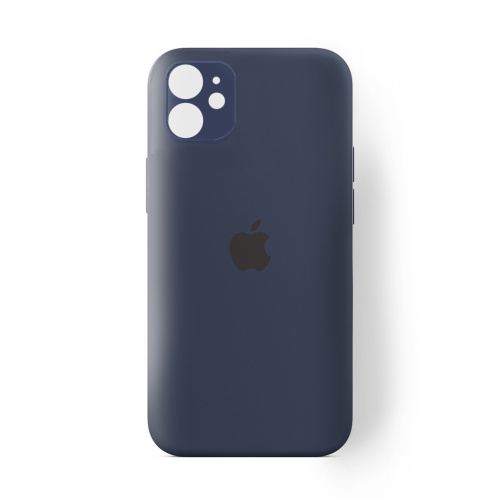 Чохол накладка xCase для iPhone 12 Mini Silicone Case Full Camera Midnight blue - UkrApple