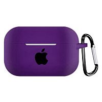 Чехол для AirPods PRO silicone case with Apple Purple