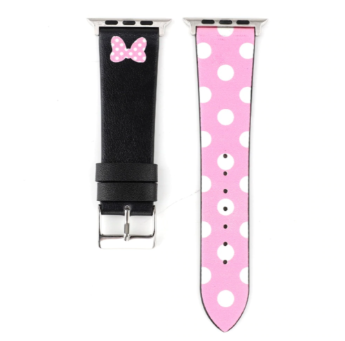 Ремінець xCase для Apple watch 38/40/41 mm Leather Classic Minnie pink: фото 3 - UkrApple
