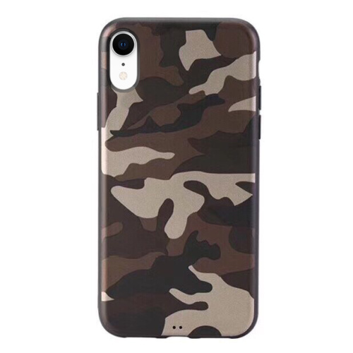 Чехол накладка xCase на iPhone XR Dark brown Camouflage case - UkrApple