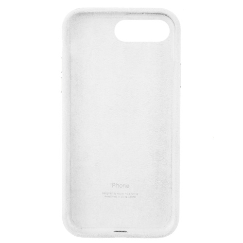 Чехол накладка для iPhone 7 Plus/8 Plus Alcantara Full white: фото 2 - UkrApple