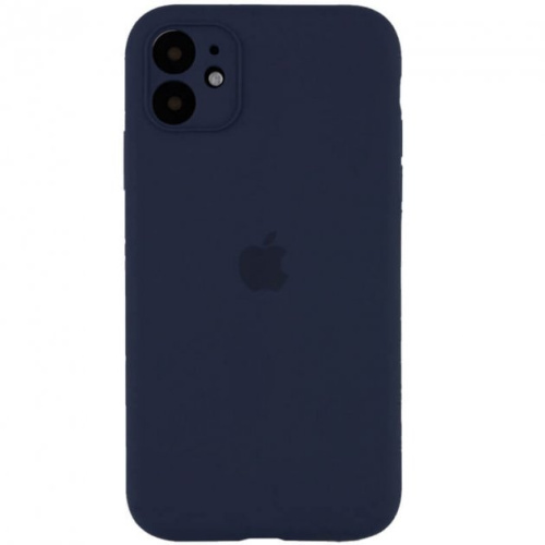 Чохол накладка xCase для iPhone 12 Mini Silicone Case Full Camera Deep Navy - UkrApple