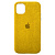 Чохол накладка для iPhone 11 Alcantara Full yellow - UkrApple
